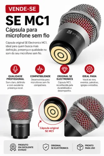 CÁPSULA MICROFONE sE ELECTRONICS V7 MC1