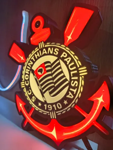 Luminária Corinthians lightbox time do coração ?