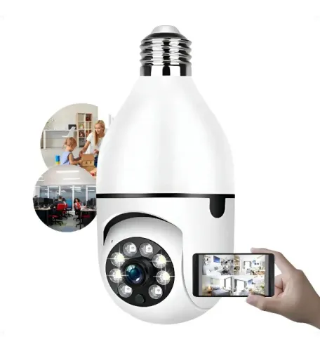 CAMERA DE SEGURANÇA 360º,TIPO LÂMPADA.