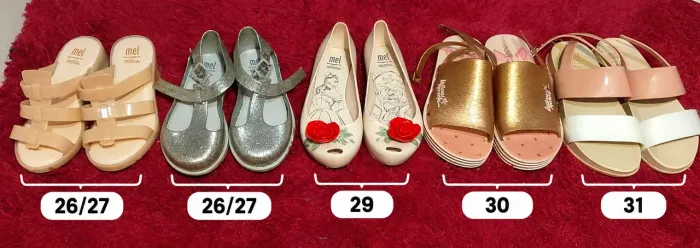 Lote de Melissas infantil