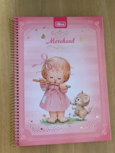 Maravilhoso caderno morehead Tilibra, capa dura, 96 folhas. Novo