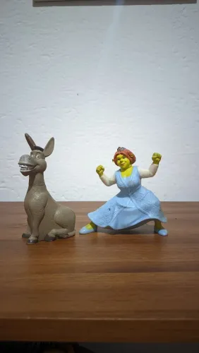 Burro e Fiona - Coleção Shrek McDonald's antiga