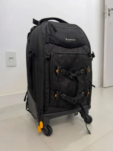 VANGUARD Mochila para câmera DSLR Alta Fly 58T, 4 rodas giratórias/carrinho