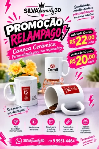 Caneca personalizada SILVAfamily3D