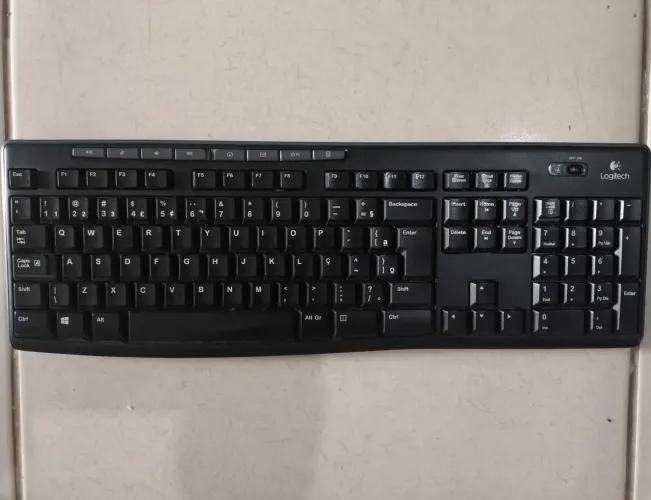 Teclado Sem Fio Logitech K270 (Para Retirada De Peças / Sem Dongle)