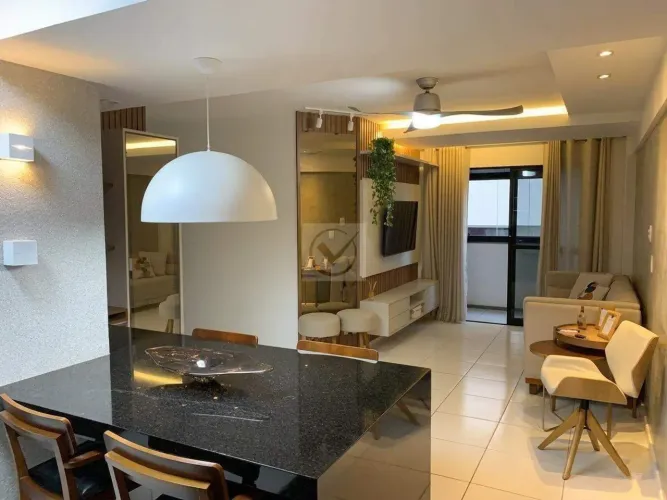 Apartamento mobiliado para aluguel, 3 quartos, 2 suítes, 1 vaga, Coroa do Meio - Aracaju/S