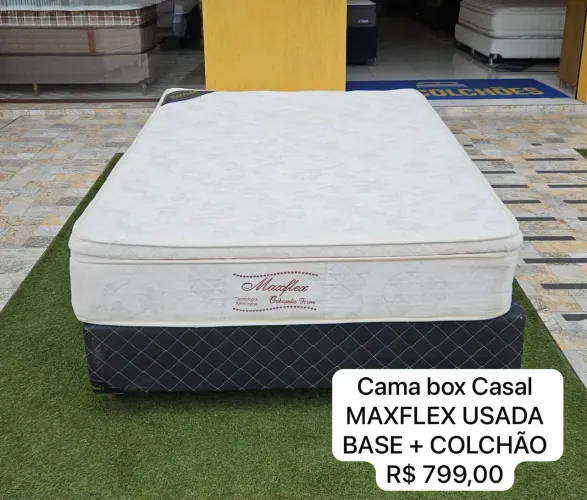 Cama Box Casal MAXFLEX USADA - ENTREGAMOS