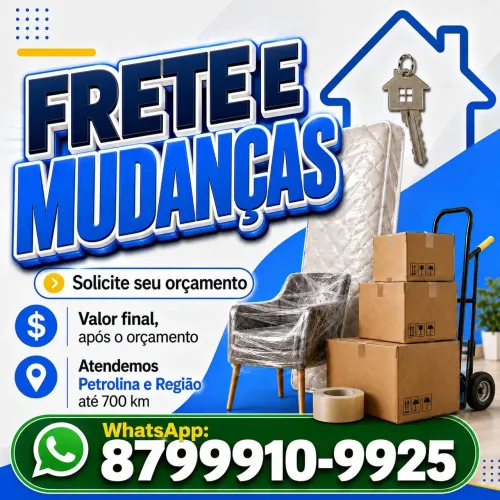 FRETES RÁPIDOS E COM SEGURANÇA