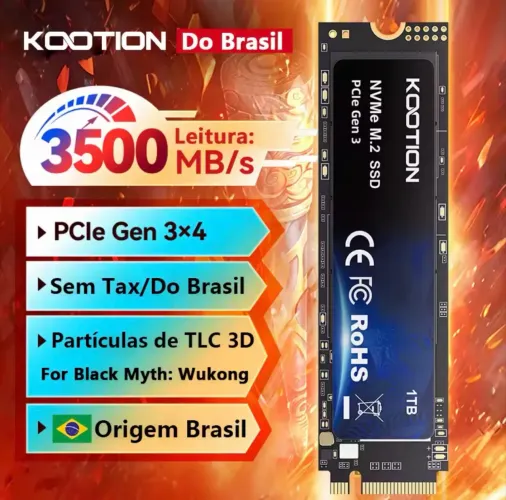 SSD NVME PCIe 3.0 512gb lacrado