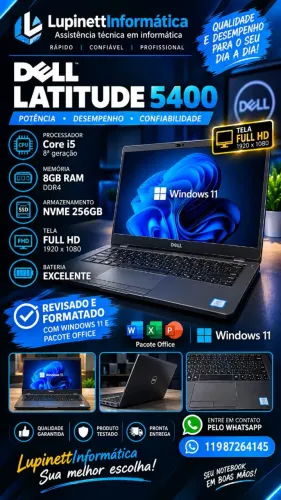 Dell latitude 5400 core i5 8 GB ram NVME