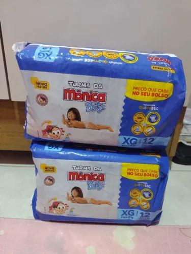 Fralda turma da Monica baby XG