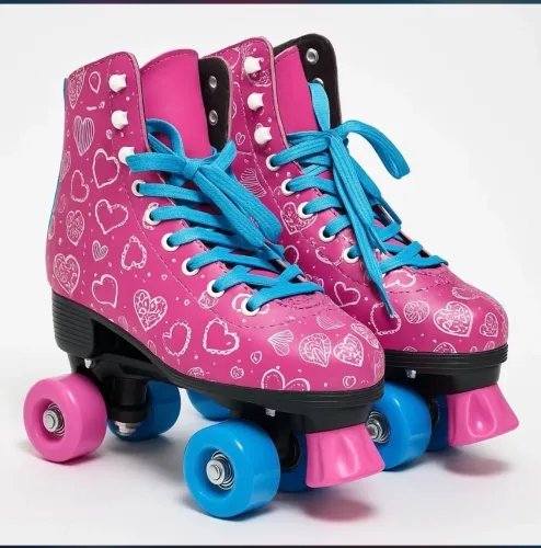 Patins vintage 4 rodas menina