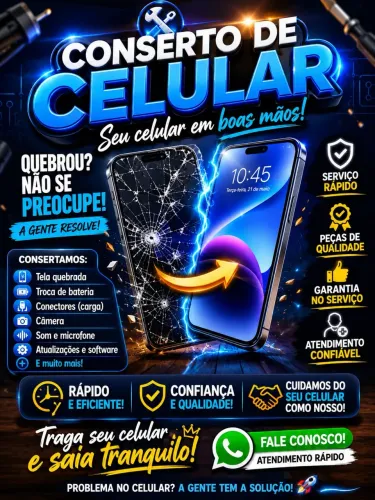 Conserto de celular com qualidade e garantia