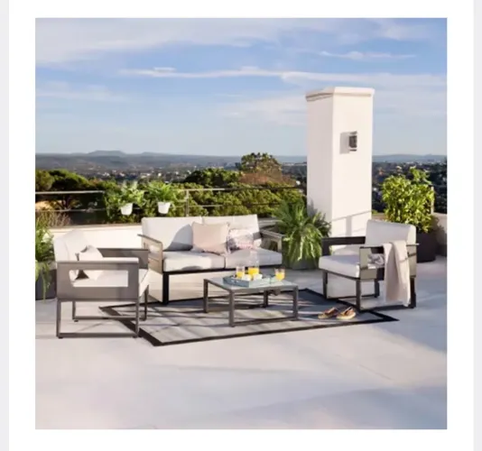 Conjunto sofás área externa