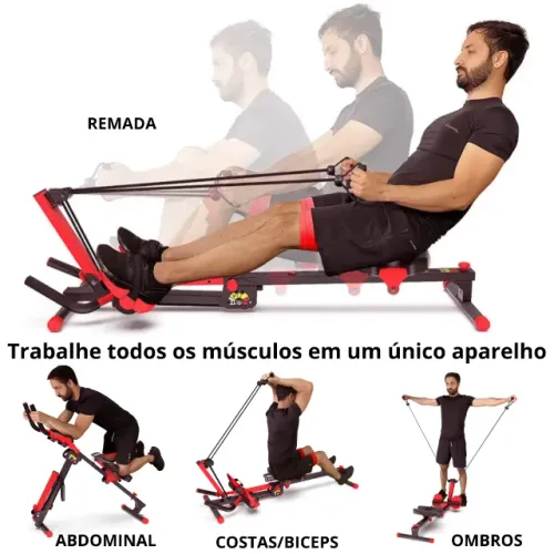 Genis Five Minutes Pro Polishop Aparelho Remo Abdominal 3 em 1 Usado