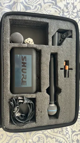 Microfone sem fio Shure Beta 58 (Original)