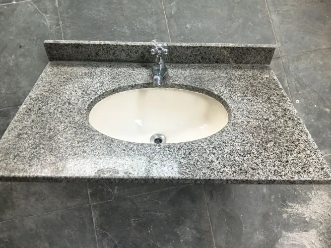 Pia de granito com cuba