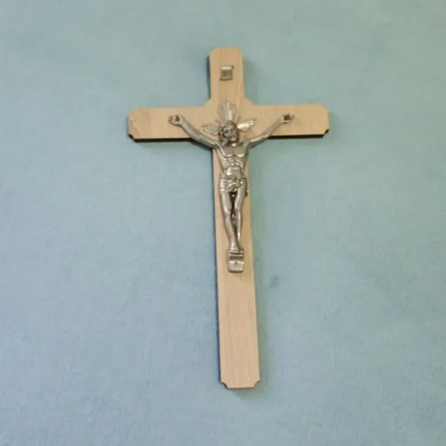 Crucifixo para parede (madeira e ferro) em ótimo estado. 25x15cm