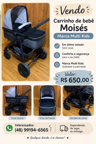 Carrinho de bebê Moisés