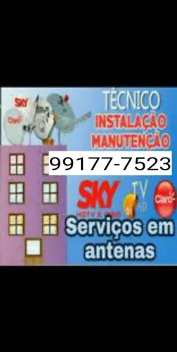 Técnico Antena Parabólica instalação apontamento manutenção