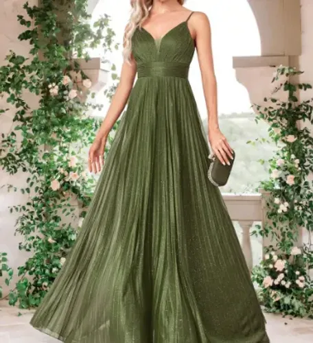 Vestido Verde Oliva Festa Madrinha