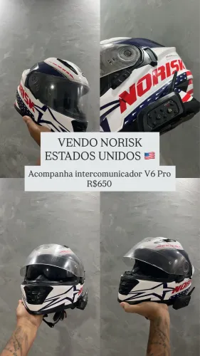Capacete Norisk Estados Unidos Tamanho 36