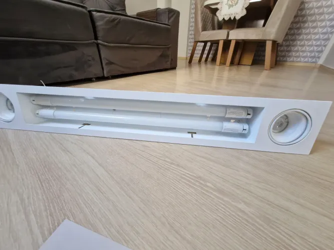 Luminária de embutir (Gesso) completo com as lâmpadas 