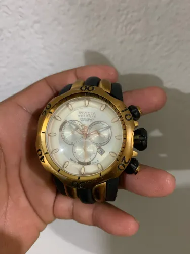 Relógio invicta venon reserve pulseira de borracha