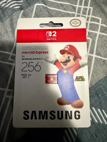 Cartão Samsung microSD Express 256GB - Nintendo Switch 2