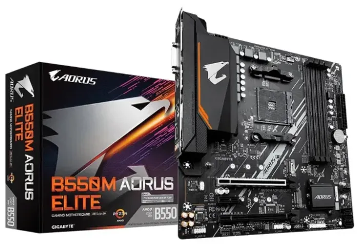 Placa-Mãe Gigabyte B550M Aorus Elite Rev. 1.3, AMD AM4, Micro ATX, DDR4