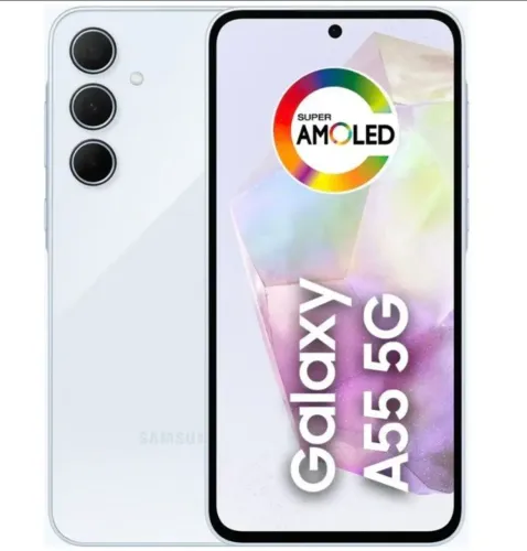 SAMSUNG A55 AZUL CLARO 256GB 8RAM IMPECÁVEL