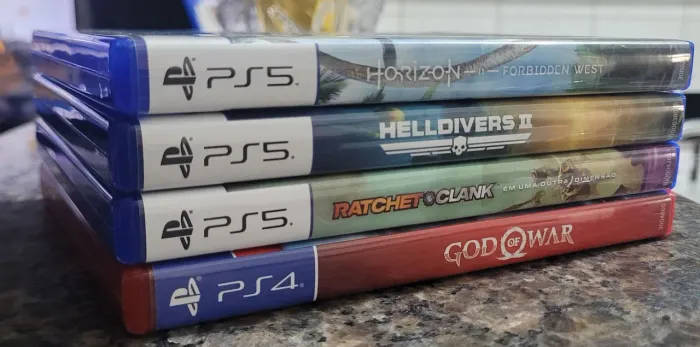Horizon forbidden west, Helldivers 2, Ratchet e clank é god 2018