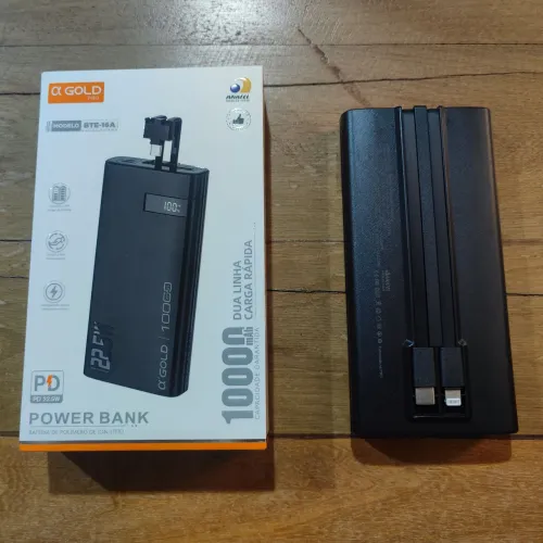 Bateria portátil Gold 10000 mAh