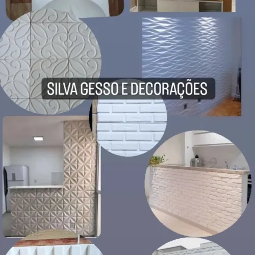 Paredes decorativas em gesso