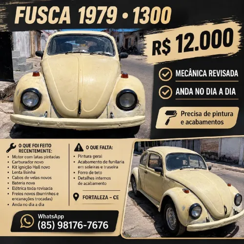 Volkswagen Fusca 1300 1979