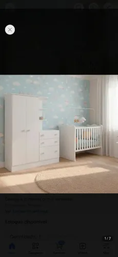 Berço e guarda roupa nunca usado