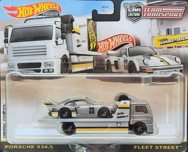 Hot Wheels Team Transport Premium Car Culture Porsche 934.5 Prata