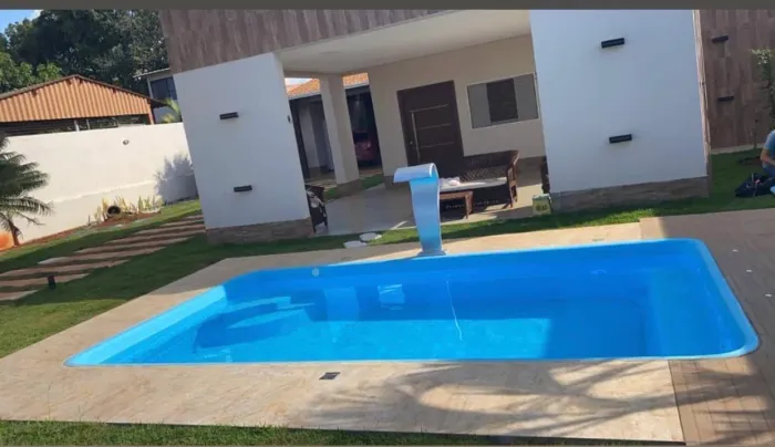 Piscina de fibra 5 mts completa