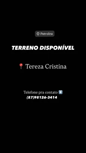 Terreno disponível (bairro: Tereza Cristina)