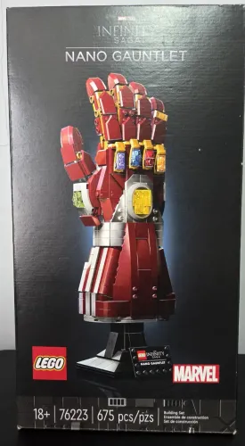 LEGO Marvel Nano Gauntlet 76223 Montado Completo c/ Caixa - SET DESCONTINUADO