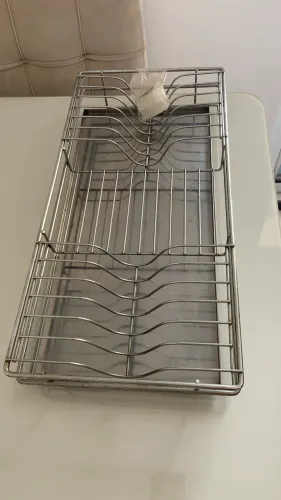 Escorredor de aço inox de embutir armário