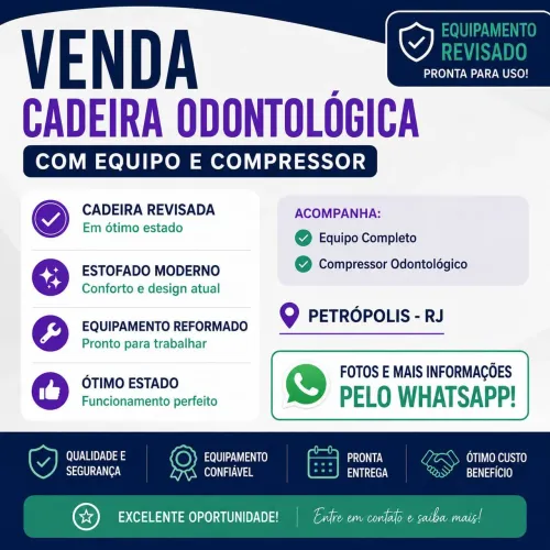 Cadeira odontológica completa em Petrópolis RJ