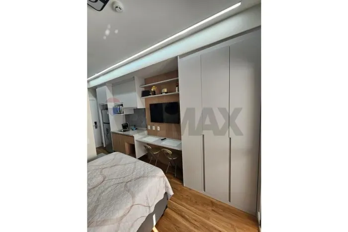 STUDIO COM 27 M² PARA ALUGAR NO ALTO DA BOA VISTA COM 1 DORMITORIO,VARANDA E LAZER COMPLET