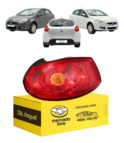 Lanterna Traseira Fiat Bravo 2011 2012 2013 2014 Ld Direito/passageiro