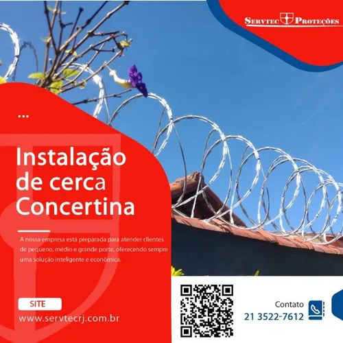 Protetor Perimetral de alta segurança -Instalação de Cerca Concertina  