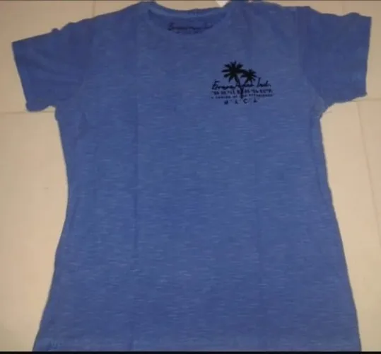 Camisa Rg 518 Azul, Nova, Com Etiqueta