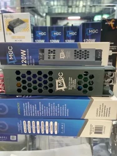Fonte 10A Slim Eletrônica bivolt Segurança Eletrônica 