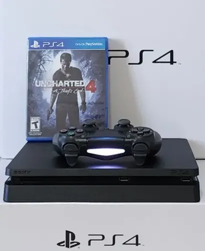 UNCHARTED 4 + PS4 Slim 500GB c/ GARANTIA