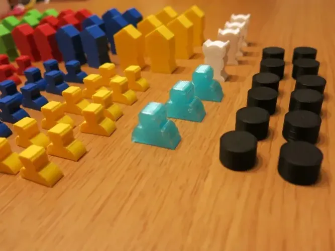 Kit peças de jogo de tabuleiro