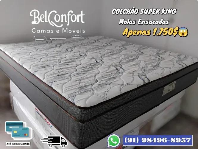 COLCHÃO SUPER KING MOLAS ENSACADAS